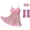 Pink, variant on Womens Fembot Sheer Mesh Suspender Night Dress Short Elegant Sleepwear Lingerie