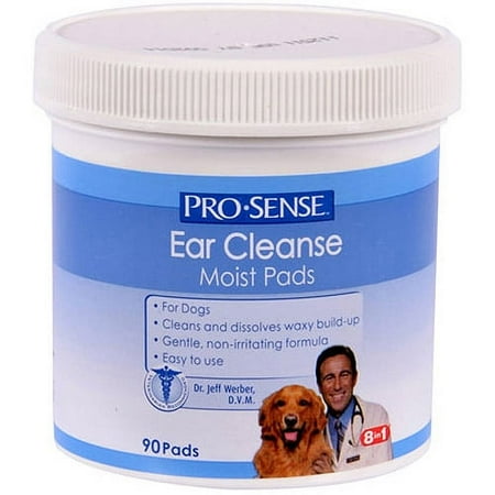 ProSense Dog Ear Wipes, 90 Pads