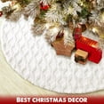 thumbnail image 3 of Ayieyill Christmas Tree Skirt 49", Tree Skirts for Artificial Trees, Christmas Decoration Tree Skirts(Beige), 3 of 7