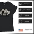 thumbnail image 6 of Proud Veteran T-Shirt Veteran's Day Military Honor US Flag Army Air Force RED Friday American Patriot Women's Tee, 6 of 7