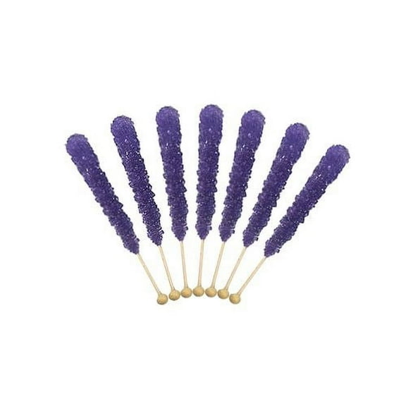 Purple Grape Rock Candy Sticks: 36 count