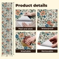 thumbnail image 4 of Peel and Stick Wallpaper Contact Paper vintage flowers ethnic vibe grunge 60s style Self Adhesive and Removable 24in x 118in, 4 of 8