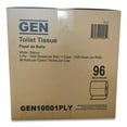 thumbnail image 2 of GEN GEN10001PLY 1-Ply Septic Safe Bath Tissue - White (1000 Sheets/Roll, 96 Rolls/ Carton), 2 of 4