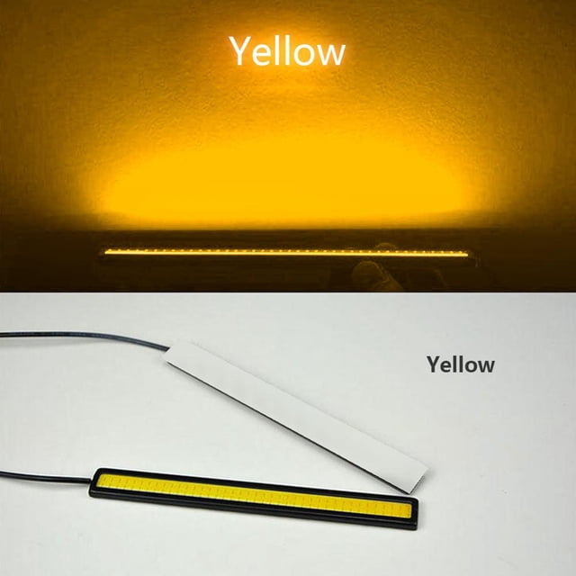 Universal 17cm Coche Led barra De Luz De La Tira cob Durante El Día De Funcionamiento Luces Externas Auto Impermeable Estilo DRL Lámpara 12V Gao Jiahui unisex