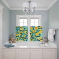 thumbnail image 3 of 2 Panels Kitchen Tier Curtains 39 Inch Length, Country Leaf Grommets Window Treatment Curtain, Botanical Pastoral Plant Country Thermal Curtains Drapes for Living Room/Bathroom, 3 of 9
