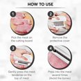 thumbnail image 3 of Meat Tenderizer, 48 Stainless Steel Sharp Needle Blade, Easy to Use & Clean, Heavy Duty Cooking Tool for Tenderizing Beef, Turkey, Chicken, Steak, Vea, 3 of 5