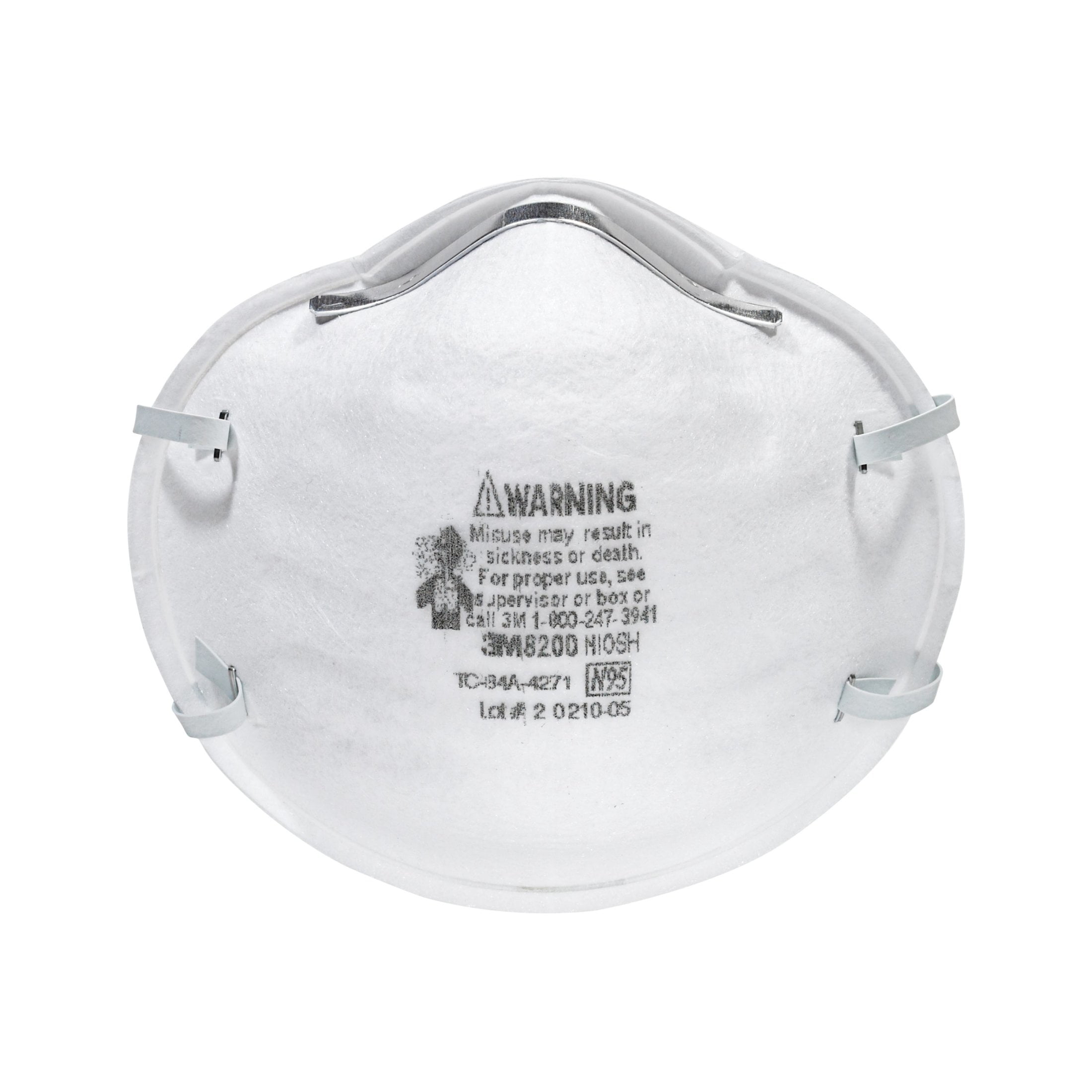 (2 pack) 3M 8200 Lawn and Garden Respirator,  N95, 2 per Pack