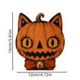 thumbnail image 2 of Vintage Halloween Cat Wooden Block, Primitive Rustic Farmhouse Tabletop Figurine, Tray Desktop Sign, Spooky Wooden Centerpiece Signs for Home Office Halloween Party Decorations(F), 2 of 6
