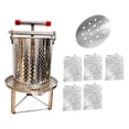 thumbnail image 2 of Tnarru Honey Extractor Fruit Press Stable Base Manual Multifunctional Crusher Making for Vinasse Honeycomb Olive Oil Grape 5 Filtration Meshes, 2 of 8