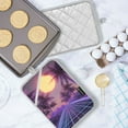 thumbnail image 5 of Yayeee Pot Holders Kitchen Heat Resistant with Pocket 7"x9.8" Cotton Oven Cooking Hot Pads, Night Purple Road, 5 of 7