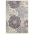 thumbnail image 3 of Nourison Graphic Illusions Modern Geometric Grey 5'3" x 7'5" Area Rug, (5' x 8'), 3 of 9