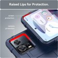 thumbnail image 6 of Case for Motorola Moto S30 Pro, Heavy Duty Shockproof Military Grade Drop Tested Field Phone Case Bumper Rugged Cover for Moto Edge 30 Fusion/S30 Pro HD Blue, 6 of 14