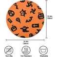 thumbnail image 4 of GZHJMY Halloween Ghost Round Placemats Set of 4, Non-Slip Table Mats Washable Heat Resistant Place Mats for Kitchen Dining Table Home Decor,15.4 Inch, 4 of 7