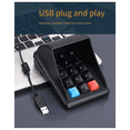 thumbnail image 4 of New A600 USB 15-Key Anti-Peep Password Keyboard with Beeping Sound Plug & Play Suitable for POS System Password Input,1 * 15-key password keyboard,Black, 4 of 6