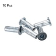 thumbnail image 3 of Unique Bargains M5 Multi Grip Rivet Nuts, 10 Pack Flat Head Threaded Insert Nut Carbon Steel Plus Nuts, 3 of 5