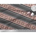 thumbnail image 2 of Soimoi Rayon Fabric Stripe & Mandala Kaleidoscope Fabric Prints by Yard 56 Inch Wide, 2 of 3