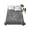 Grey, variant on King Size Flat Sheet Only, Spring Floral Soft Brushed Microfiber Bed Sheets, Modern Elegant Pastoral Flowers Black Hotel Quality Breathable Bedding Top Sheet, Easy Care, 105"x98"