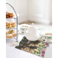 thumbnail image 4 of Easter Kitchen Dish Towels for Drying Dishes Set of 3, Spring Watercolor Bunny Eggs Flower Leaf Wood Grain Waffle Weave Microfiber Hand Tea Bathroom Towels Quick Dry & Absorbent Towel 12x12, 4 of 7