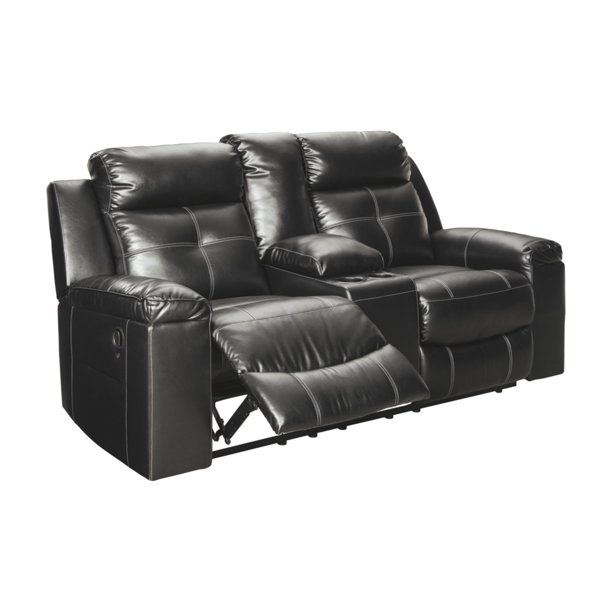 Signature Design by Ashley Kempten Double Reclining Loveseat with