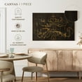 thumbnail image 5 of Elephant Stock Romantic Lines Wall Art - Horizontal Canvas Wall Art - Living Room Wall Decor - Decor Elements Canvas - Brown And Gray Decor By Albena Hristova - 48" x 32", 5 of 8