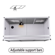 ToxiRium 40x16x16inch 40 Gallon Stackable PVC Reptile Enclosure for Bearded Dragon, Lizard and Snake, Large Terrarium with Sliding Door Lock