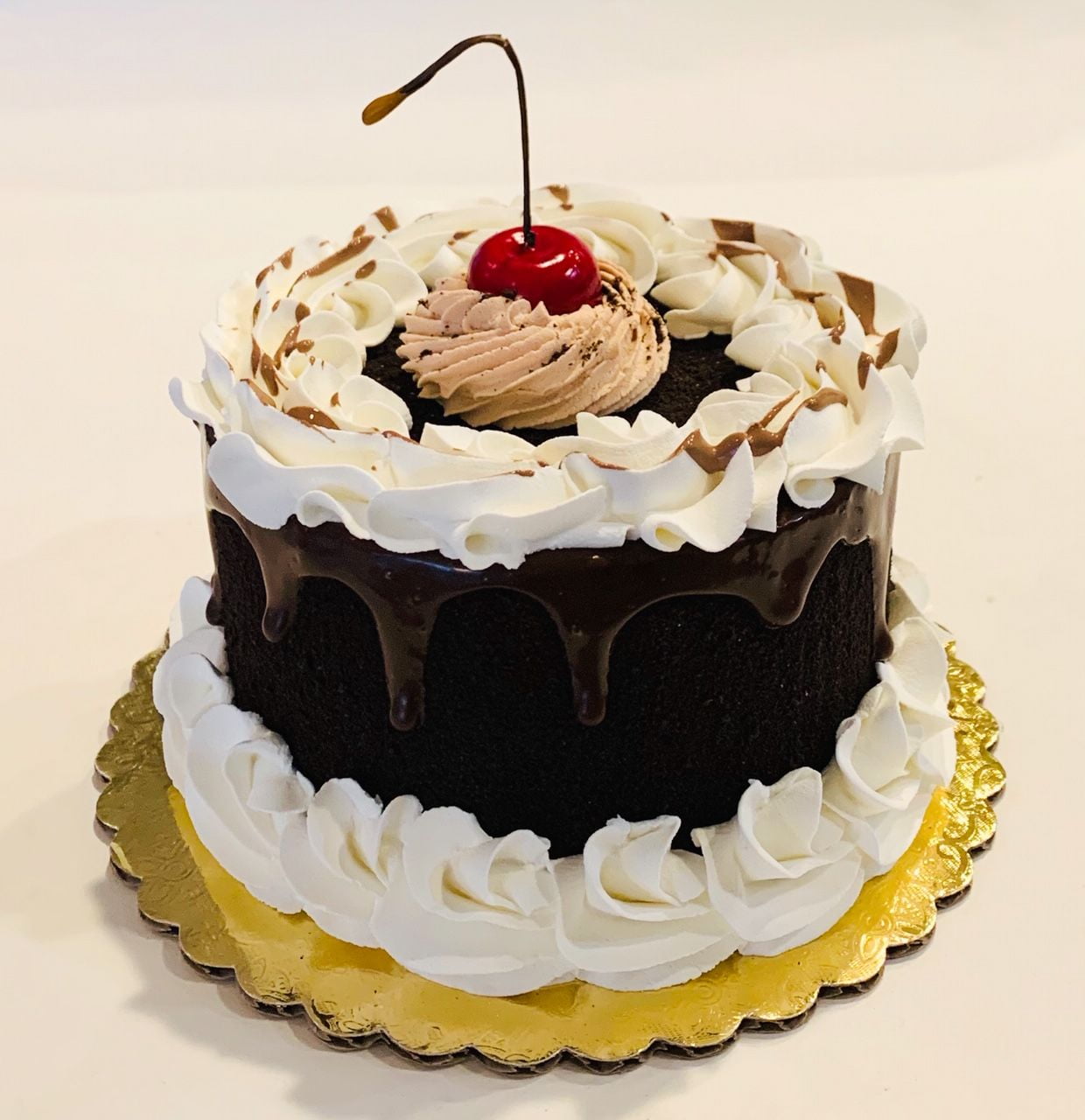 Fake Cake Chocolate Brownie Cake 6" Faux Cake Decoration Prop Dezicakes