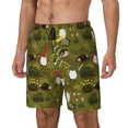 thumbnail image 2 of Gaeub Gnomes Playing in the Garden Mens Swim Trunks Stretch Beach Shorts Quick Dry for Men Swim Shorts Swimwear with Pockets- X-Large, 2 of 9