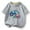Gray, variant on Cethrio Kids Boys Graphic Tees, Short Sleeve Cotton Crewneck Summer Boys T-Shirts Gray Size 10-12 T