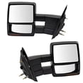 thumbnail image 2 of Trail Ridge Tow Mirror Power Heated Signal Puddle Light Black Pair Set Compatible with 2007-2014 Ford F-150, 2 of 4