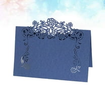 COSMOBETTY 50Pcs Iridescent Paper Place Cards for Wedding Banquet and Feast Table Setting