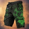 thumbnail image 2 of CONZONE Mens Cargo Shorts Viking Mythology Graphic Y2K Straight Leg Cargo Shorts for Men Lightweight Relaxed Fit Streetwear Outdoor Shorts With Pockets, 2 of 3