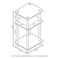 thumbnail image 2 of Furinno Just Table d'Appoint à 3 Niveaux Turn-N-Tube, Chêne Gris/noir, 11087GYW/BK, 2 of 4