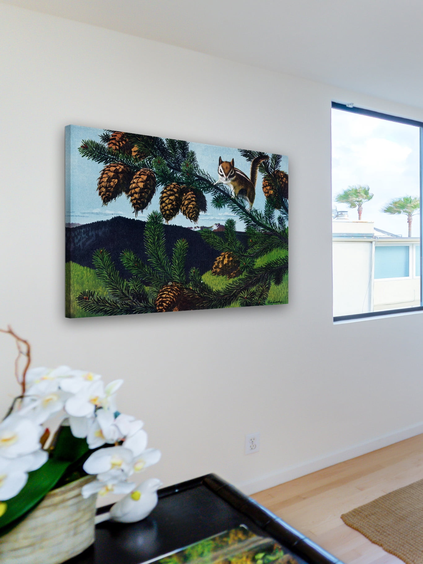"Ground Squirrel" Painting Print on Wrapped Canvas