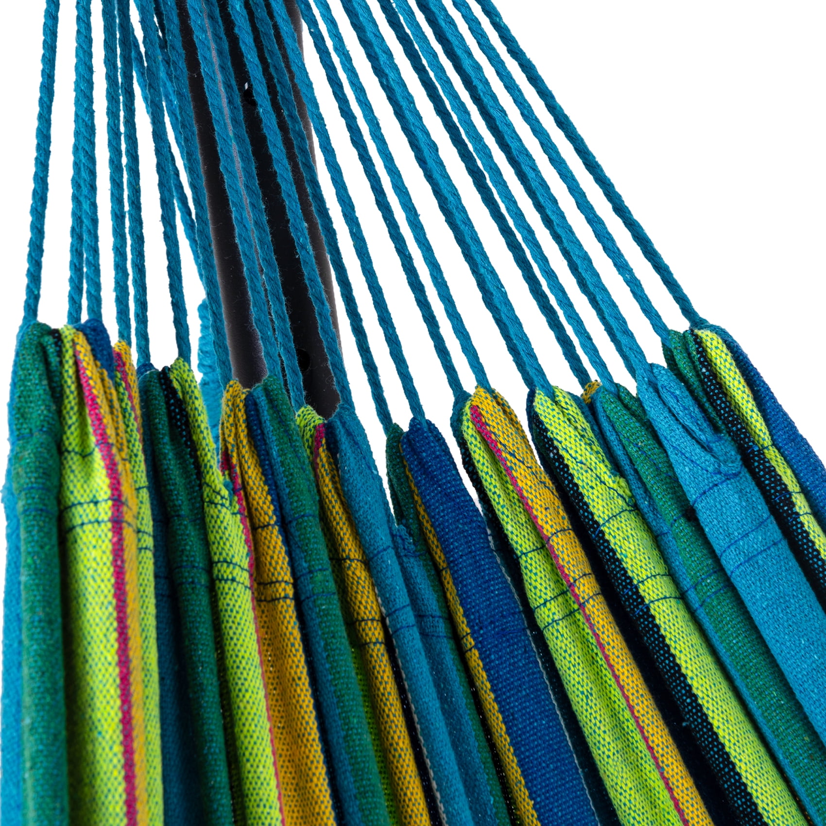 Prime Garden Double Cotton Swing Hammock with Steel Stand,Green