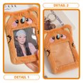 thumbnail image 4 of Miangastore Pochette de Cartes en Peluche Dessin Animé Pochette de Cartes Visible Housse de Cartes Suspendue Housse de Protection de Cartes Décorative, 4 of 9
