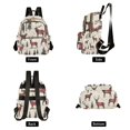 thumbnail image 4 of FORMRS Mini Backpack Purse for Women Quilted Travel Daypack Casual Shoulder Bag, Plaid Deer, 4 of 7