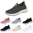 thumbnail image 2 of XIMIN Women's Slip On Low Heel Sneakers Lightweight Breathable Casual Walking Running Gym Tennis Workout Shoes Non Slip Comfortable Arch Support Daily Footwear, 2 of 8