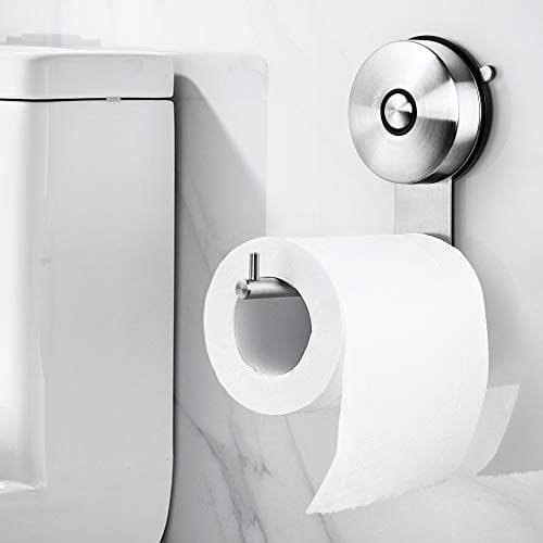 Details about   Wall Mount Bathroom Toilet Roll Paper Holder Stainless Steel Wall Suction Hanger