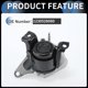 thumbnail image 5 of Soporte del motor del motor Unique Bargains, MONTAJE DEL MOTOR No.1230528080 para Toyota Avensis 2001-2009 Negro, 1 Pc, 5 of 6