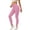 Pink, variant on Women Workout Out Pocket Leggings With Fleece Fitness Sports Running Yoga Pants