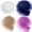 White, khaki, navy blue, purple, variant on 4Pcs Fluffy Shaggy Faux Fur Ribbon Strips Soft Plush Fabric Tape For DIY Hair Accessories Gift Wrapping Craft Decoration Assorted Cute Colors
