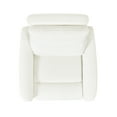 thumbnail image 5 of Bloomy 35.5" High-Back Power Recliner Motion Chair Chiffon White Boucle, 5 of 7