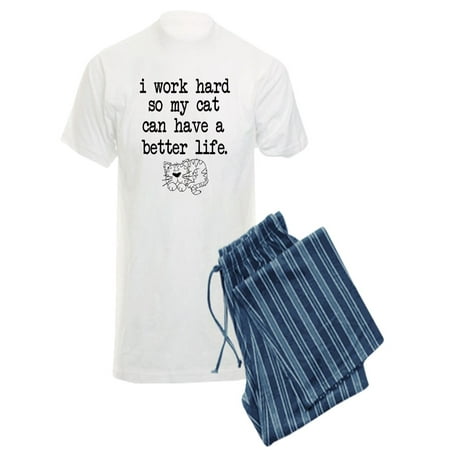 

CafePress - Cat Life Pajamas - Men s Light Pajamas