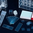 150Pcs Glass Microscope Slide with Storage Box and 10Pcs 3ML Disposable ...