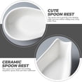 thumbnail image 3 of 4 Pcs Ceramic Spoon Rest Jar for Kitchen Counter Ladle Chinese Spoons Chopstick Cutlery, 3 of 6