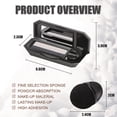 thumbnail image 3 of Clearance! Perfect Color Eyeshadow Portable Two tone Eyeshadow Two Color Eye Shadow Plate Two Color Lazy Eyeshadow Makeup Mini Lazy Eyeshadow Makeup Eyeshadow,Black, 3 of 7