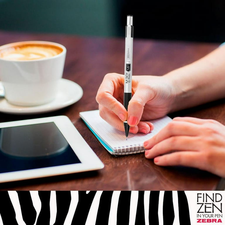 Zebra M-301 Stainless Steel Mechanical Pencil, 0.5mm Point Zebra M-301 Stainless Steel Mechanical Pencil, 0.5mm Point
