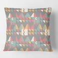thumbnail image 2 of Designart Retro Abstract Design V' Mid-Century Modern Throw Pillow - 18x18, 2 of 2