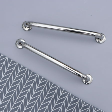 ELAYARD Stainless Steel Safe Grab Bar Silver Bathroom 2Pcs