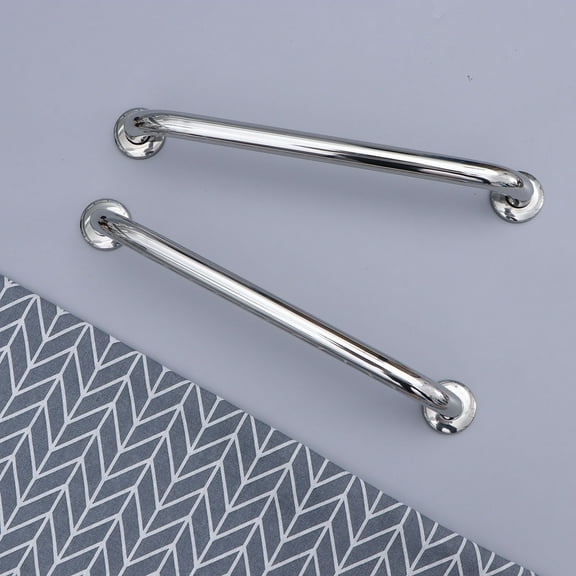 ELAYARD Stainless Steel Safe Grab Bar Silver Bathroom 2Pcs